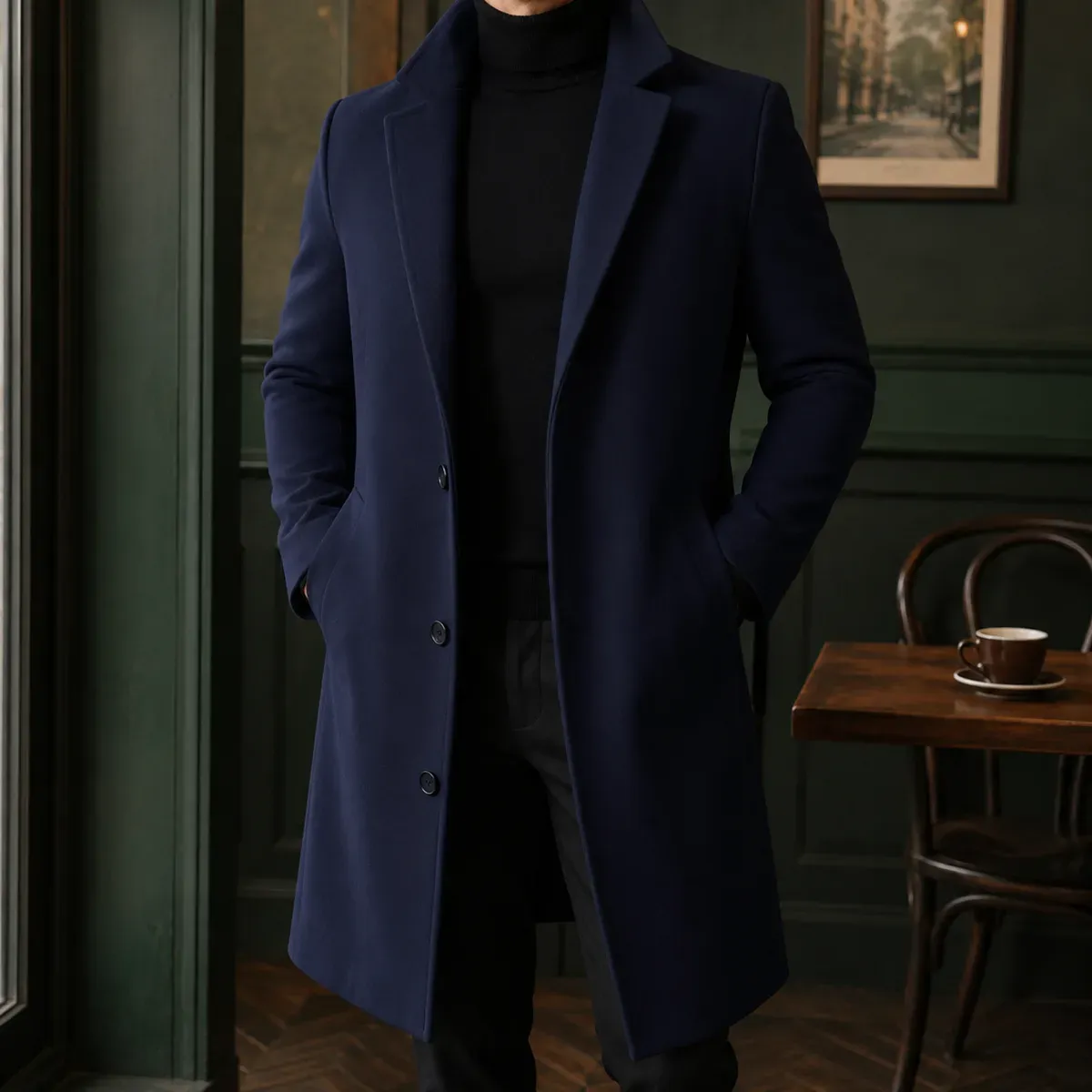 Thaddeus Tailored Overcoat — gallery photograph 1
